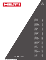 Hilti SCW 22-A Kasutusjuhend