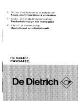 De Dietrich FW4344S1 Omaniku manuaal