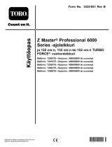 Toro Professional 6000 122 cm Z Master (72902TE) Kasutusjuhend