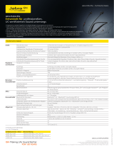 Jabra Evolve 65e UC & Link 370 spetsifikatsioon