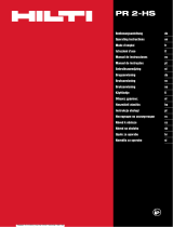 Hilti PR 2-HS Kasutusjuhend