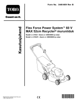 Toro Flex-Force Power System 60V MAX 52cm Recycler Lawn Mower Kasutusjuhend