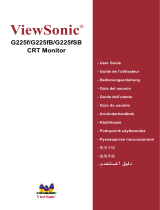 ViewSonic Computer Monitor G225F Kasutusjuhend