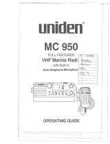 Uniden MC 950 Kasutusjuhend