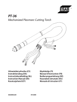 ESAB PT-36 Mechanized Plasmarc Cutting Torch Kasutusjuhend