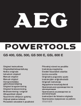 AEG GS 500 E Omaniku manuaal