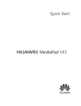 Huawei  HUAWEI MediaPad M3 Lühike juhend