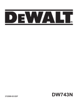 DeWalt DW743N Kasutusjuhend