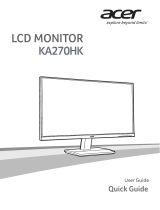 Acer KA270HK Lühike juhend