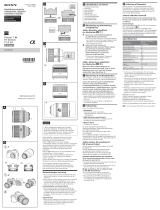 Sony SEL50F14Z Omaniku manuaal