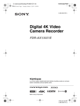 Sony FDR-AX1 Kasutusjuhend