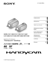 Sony HDR-CX116E Kasutusjuhend