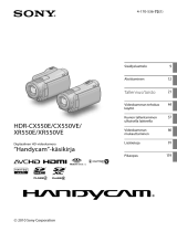 Sony HDR-CX550E Kasutusjuhend