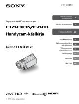Sony HDR-CX12E Kasutusjuhend