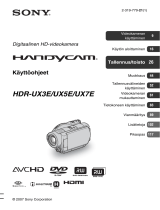 Sony HDR-UX3E Kasutusjuhend