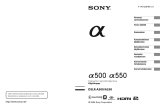 Sony DSLR-A500Y Kasutusjuhend
