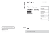 Sony DSLR-A580L Kasutusjuhend