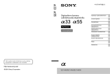 Sony SLT-A33Y Kasutusjuhend