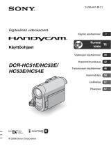 Sony DCR-HC52E Kasutusjuhend