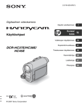 Sony DCR-HC38E Kasutusjuhend