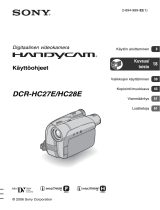 Sony DCR-HC27E Kasutusjuhend