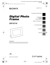 Sony DPF-E710 Kasutusjuhend