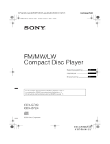 Sony CDX-GT24 Omaniku manuaal