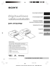 Sony DPP-FP90 Kasutusjuhend