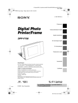 Sony DPP-F700 Kasutusjuhend