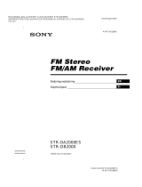 Sony STR-DA2000ES Kasutusjuhend