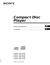 Sony CDP-XE370 Kasutusjuhend