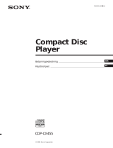 Sony CDP-CX455 Kasutusjuhend