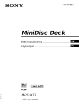 Sony MDS-NT1 Kasutusjuhend