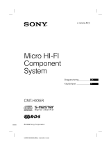 Sony CMT-HX35R Kasutusjuhend