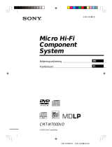 Sony CMT-M700DVD Kasutusjuhend