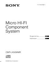 Sony CMT-LX50WMR Kasutusjuhend