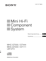 Sony MHC-GT111 Kasutusjuhend