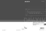 Sony DAV-X1V Kasutusjuhend