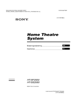Sony HT-SF2000 Kasutusjuhend