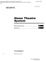 Sony HT-DDW870 Kasutusjuhend