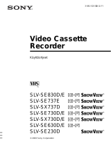 Sony SLV-SX737D Kasutusjuhend