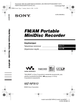 Sony MZ-NF810 Kasutusjuhend