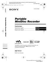 Sony MZ-N10 Kasutusjuhend