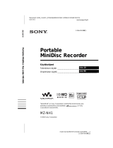 Sony MZ-NH1 Kasutusjuhend