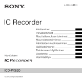 Sony ICD-PX820 Kasutusjuhend