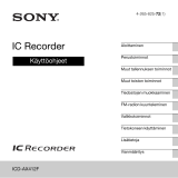 Sony ICD-AX412F Kasutusjuhend