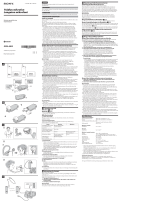 Sony ECM-AW3 Kasutusjuhend