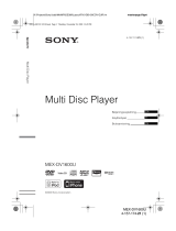 Sony MEX-DV1600U Kasutusjuhend