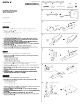 Sony DAV-TZ715 Quick Start Guide and Installation