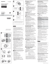 Sony SEL50M28 Kasutusjuhend